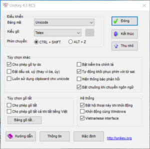 gõ Tiếng Việt UniKey
