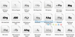 Tải Bộ font VNI đầy đủ để hỗ trợ việc gõ tiếng Việt có dấu trên máy tính của bạn