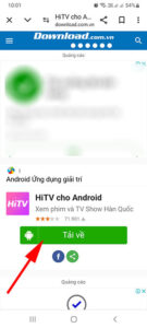 nhấn vào nút Tải về
