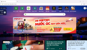 Bộ công cụ mới trên trang thẻ Cốc Cốc